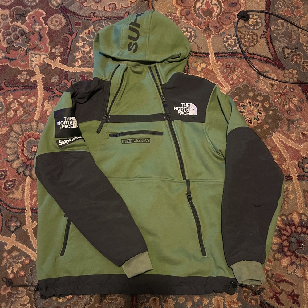 The North Face X Supreme Steep tech hooded Sweatshirt.